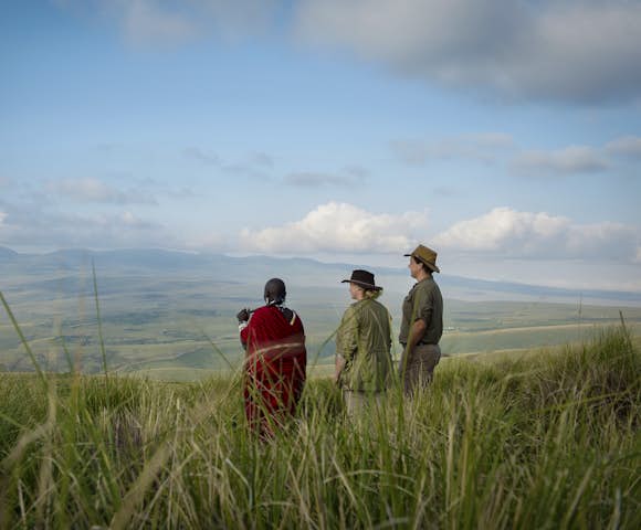 Hiking in Ngorongoro Conservation Area, Tanzania